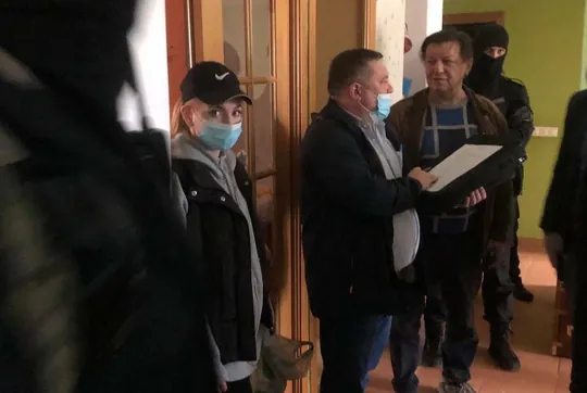 Николай Егоров во время разбирательства по делу за публикации, фотография 2